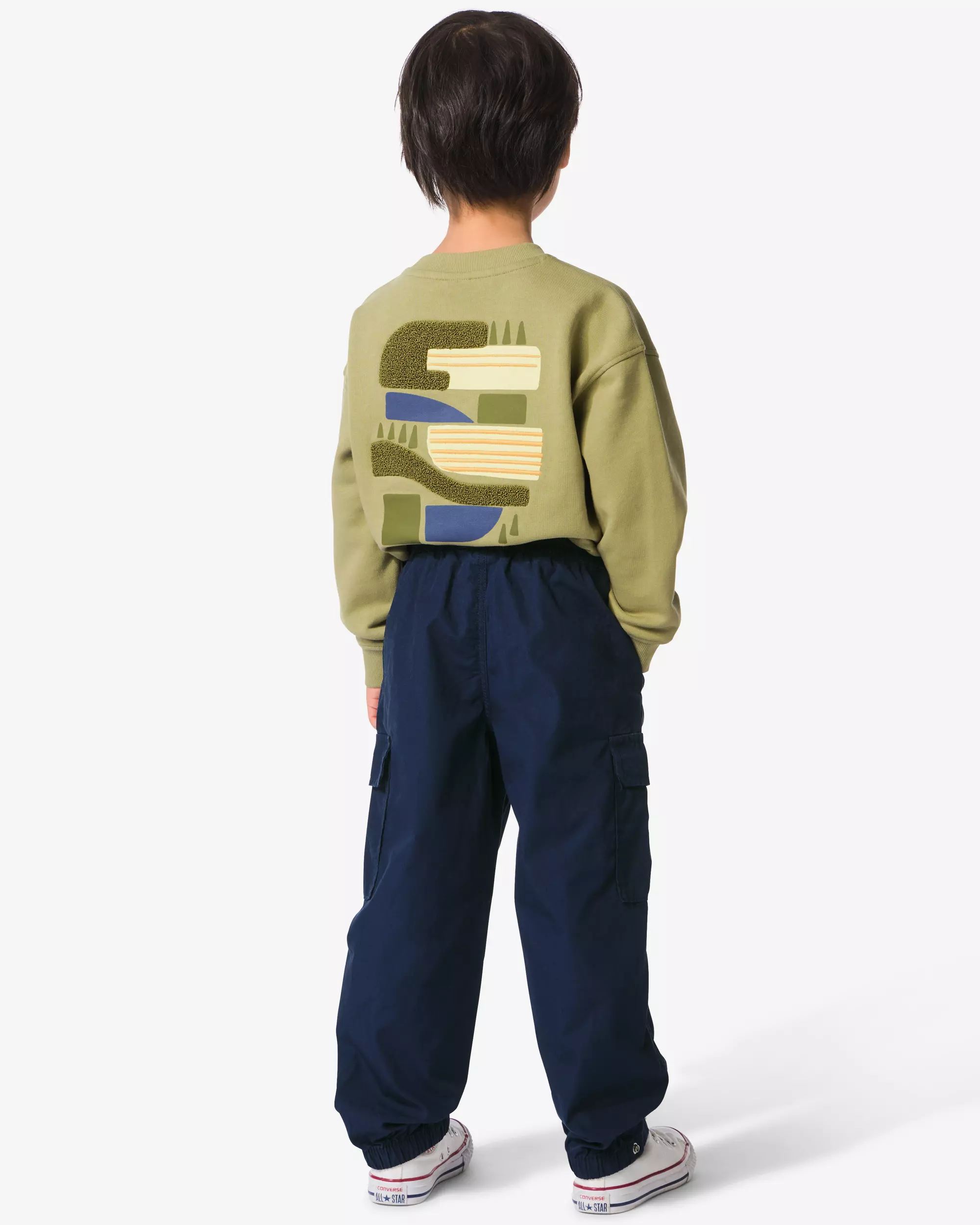 pantalon enfant coupe classique cargo