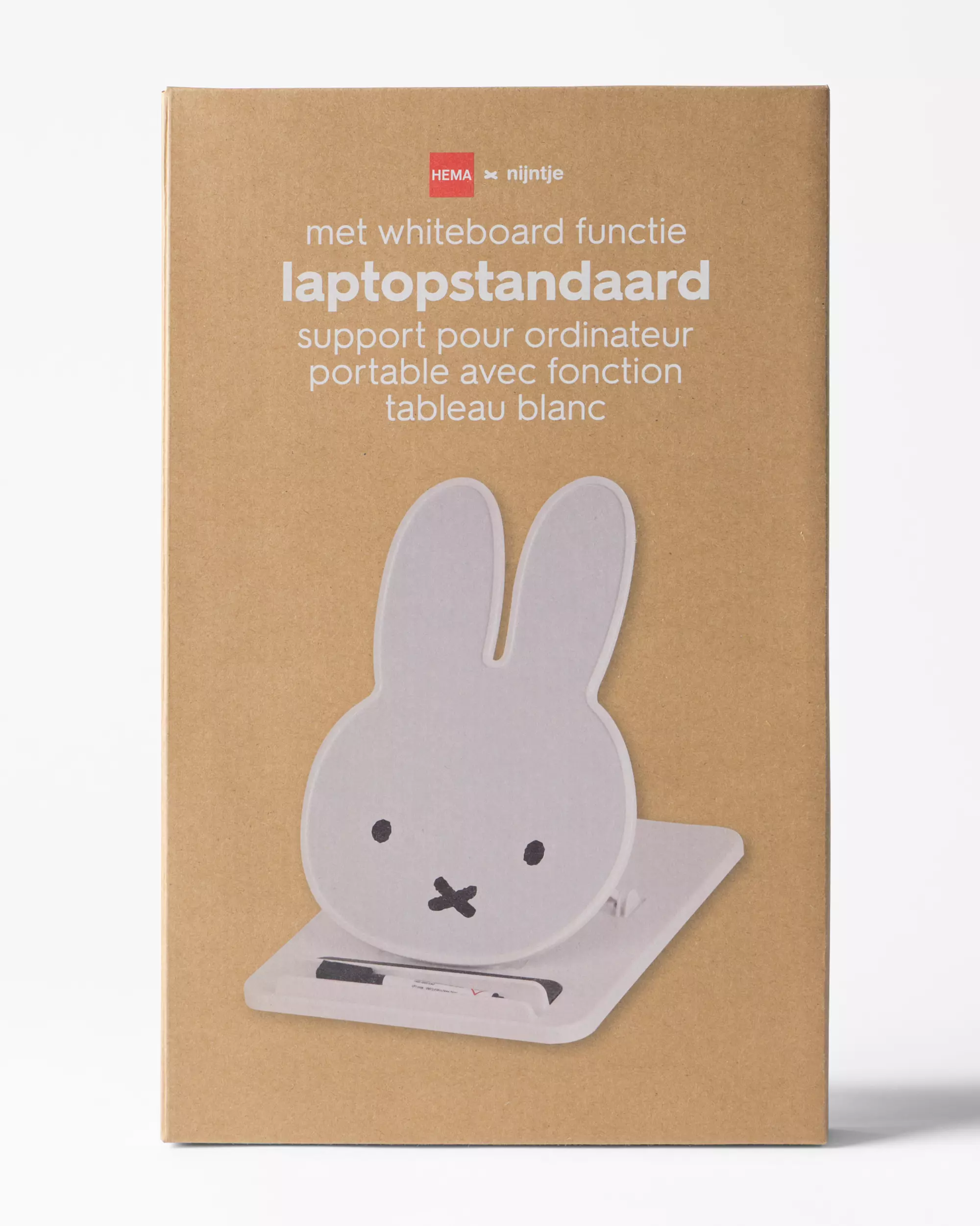 socle pour ordinateur portable miffy plastique blanc