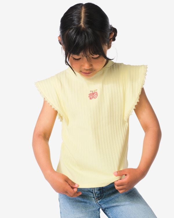 kinder T-shirt lichtgeel - 30829006LIGHTYELLOW - HEMA