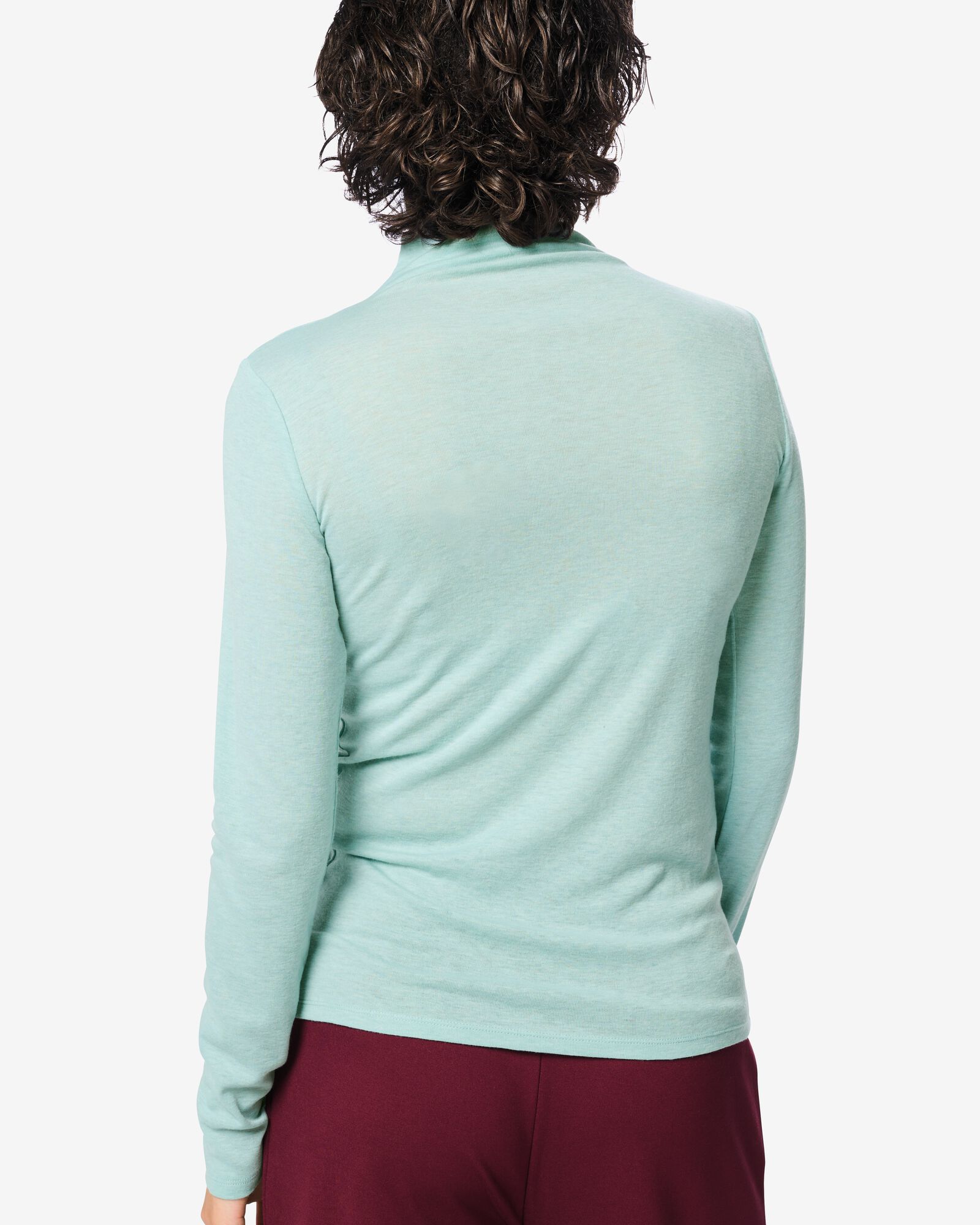 dames T-shirt Lora fijngebreid lichtgroen lichtgroen - 36214340LIGHTGREEN - HEMA