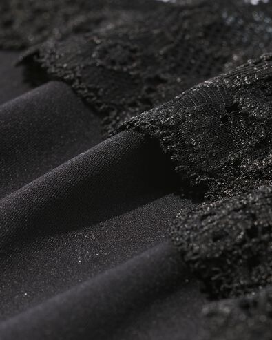damesstring micro kant zwart zwart - 19605150BLACK - HEMA
