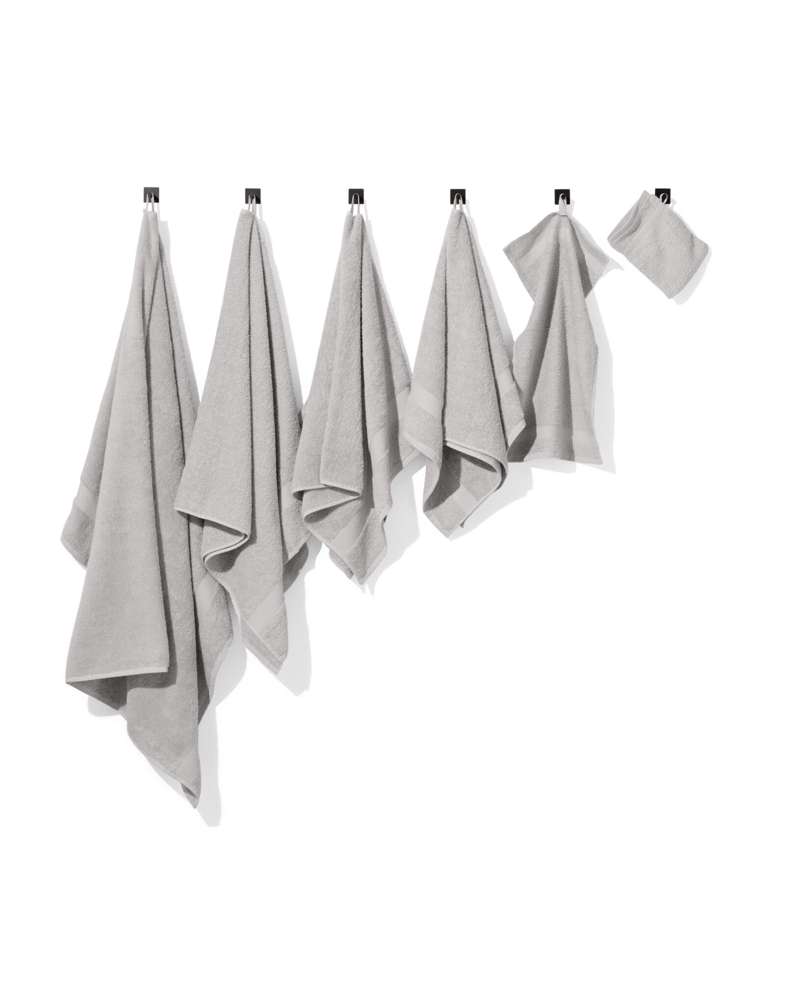 G&auml;stehandtuch, schwere Qualit&auml;t, 30 x 55 cm &ndash; hellgrau hellgrau G&auml;stehandtuch - 5240206 - HEMA