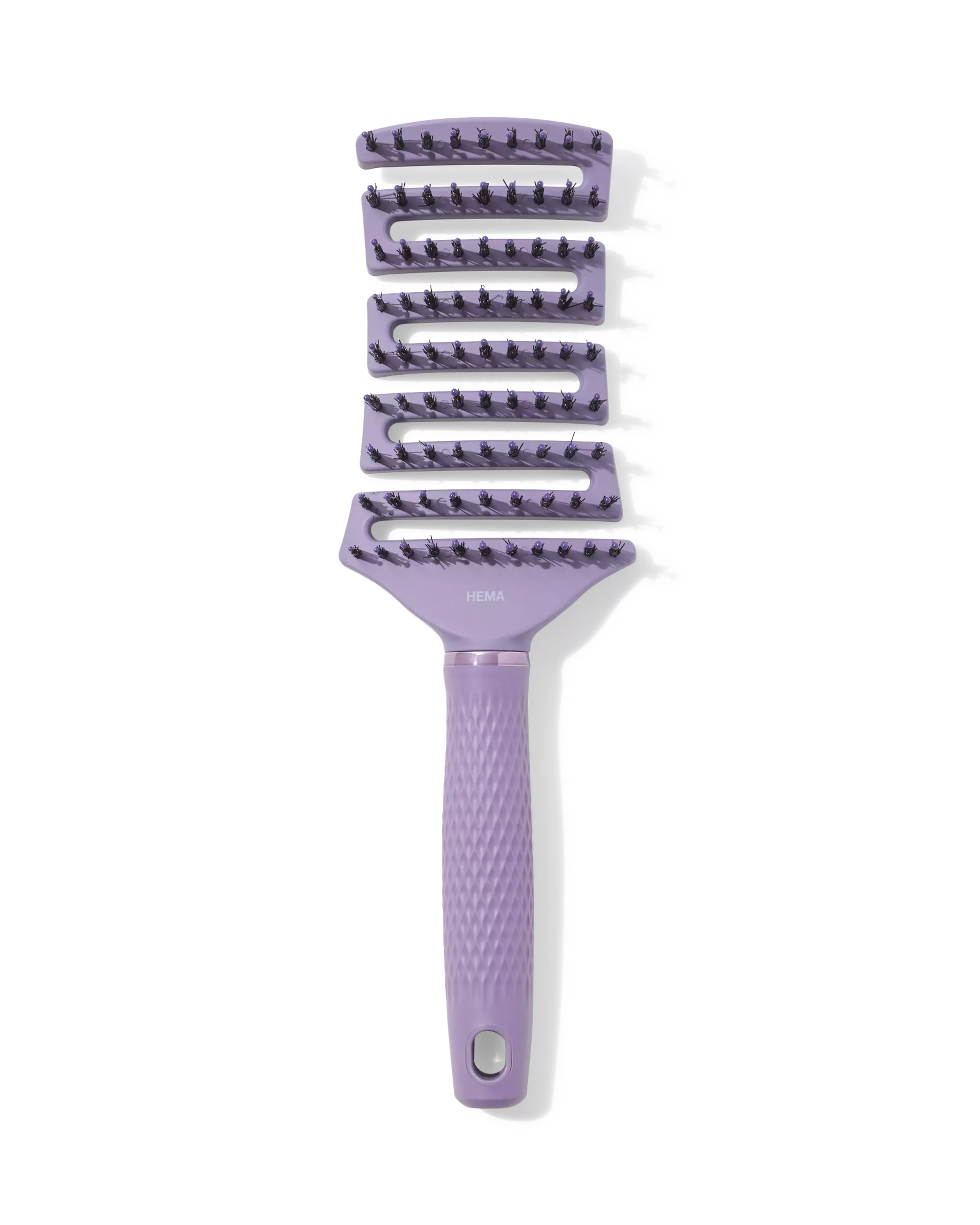 Haarbürste mit flexiblen, doppelten Borsten