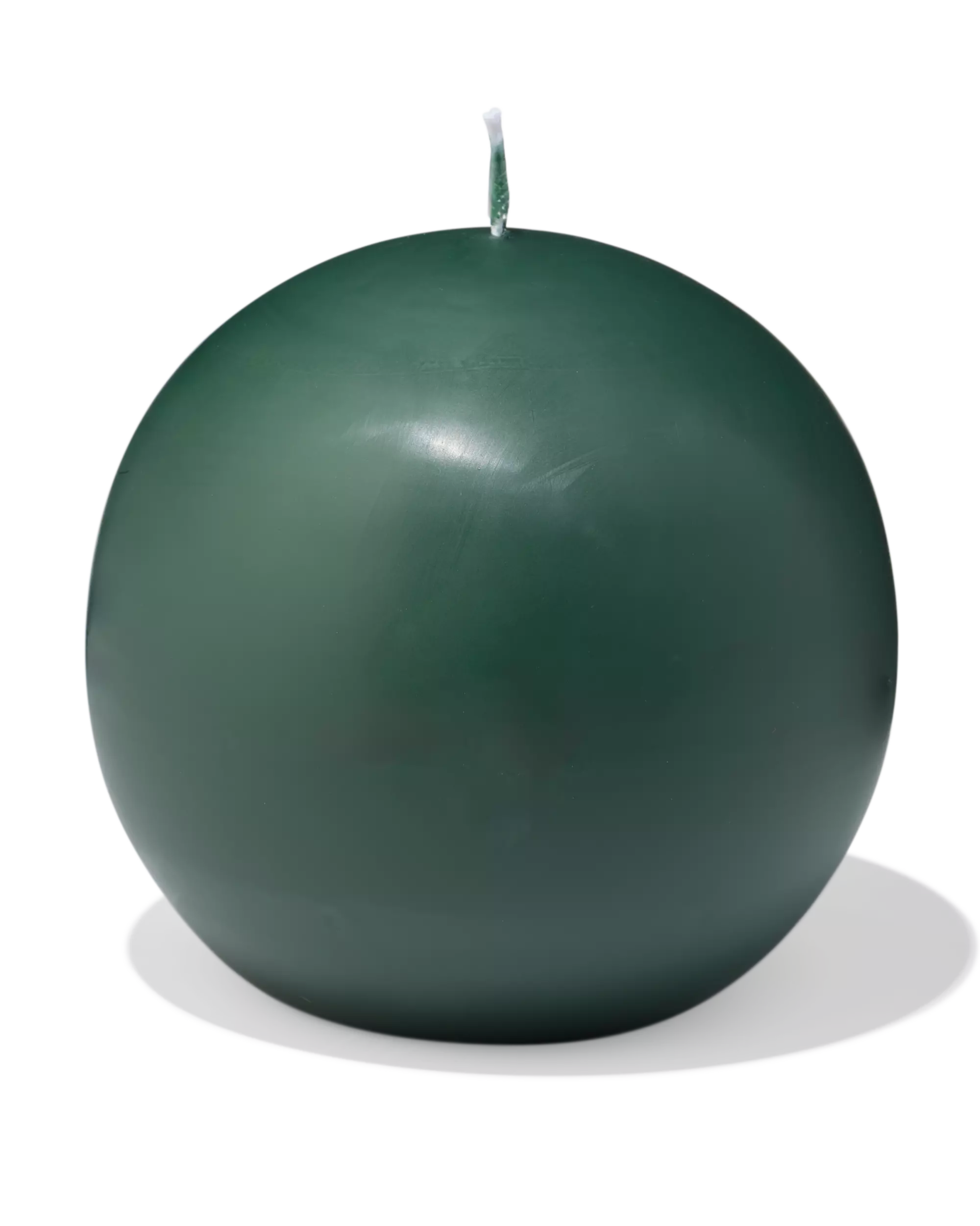bougie sphérique Ø14,5cm vert foncé