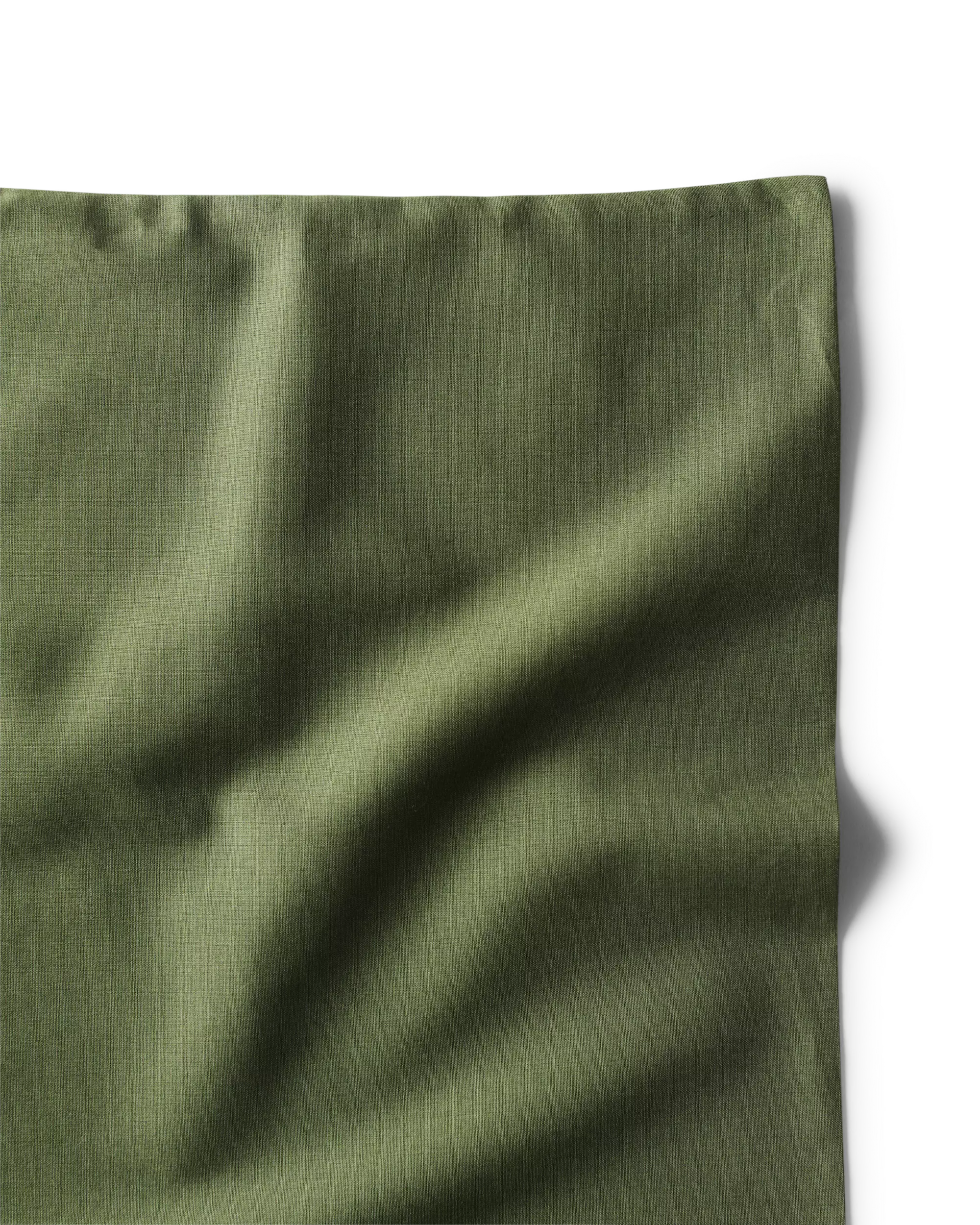 housse de couette 140x200/220 cm coton vert mousse