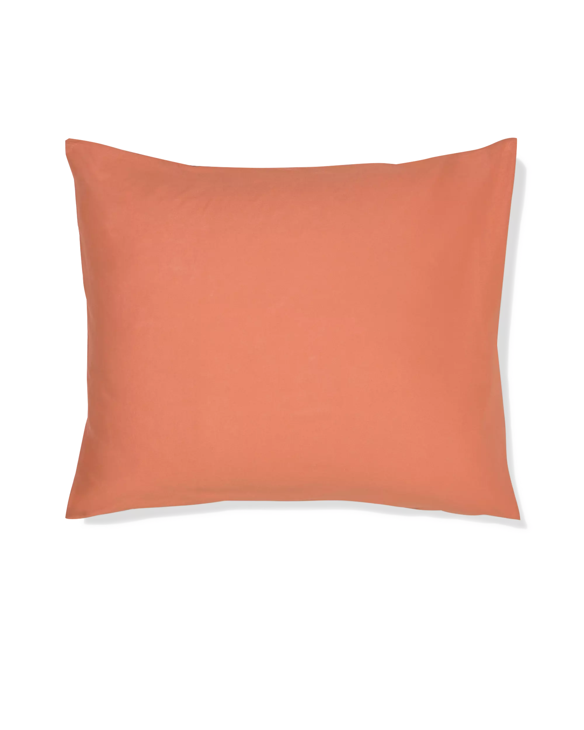 taie d'oreiller 60x70cm coton doux orange rouge