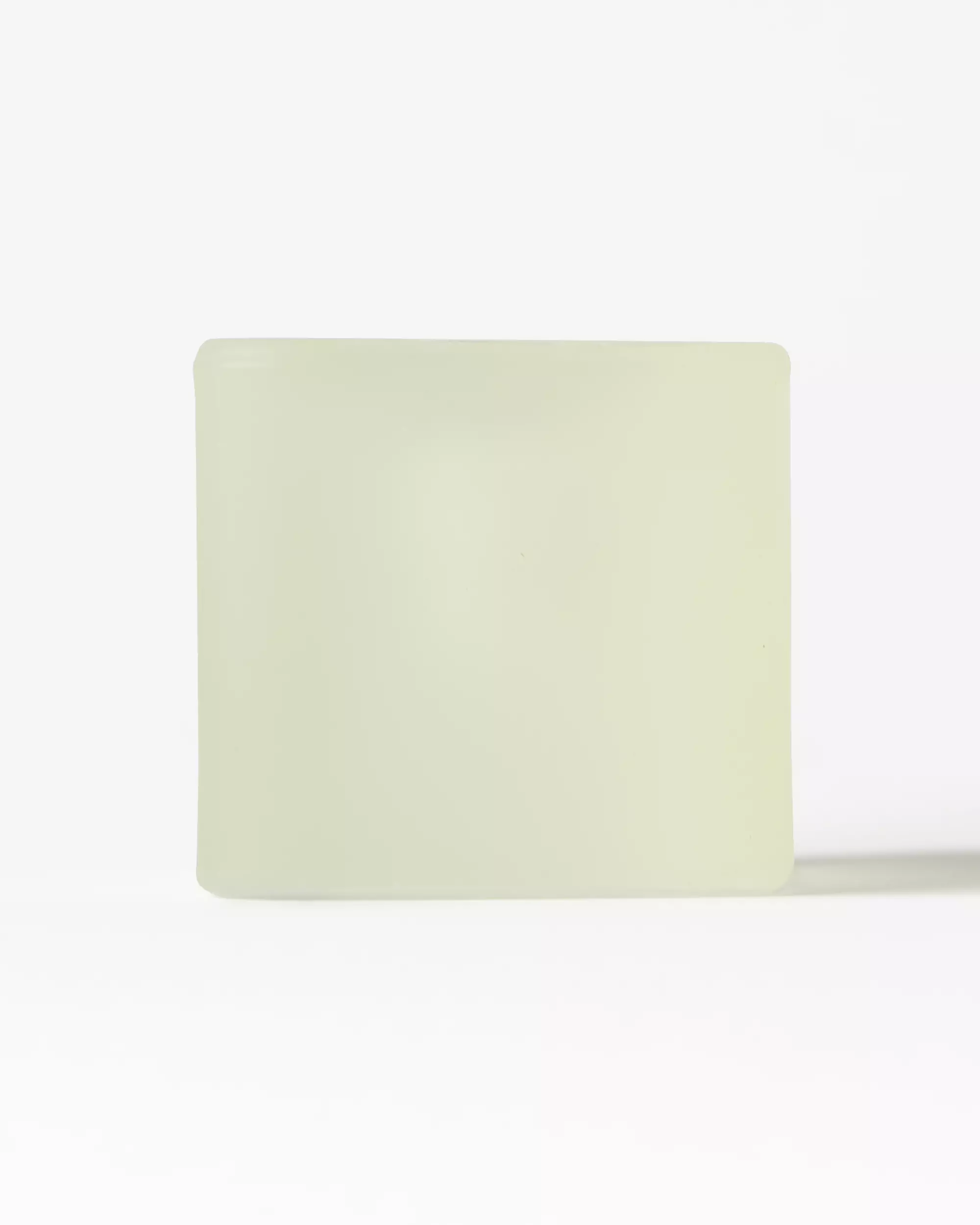kandelaar ⌀5x5cm Kub glas mat geel