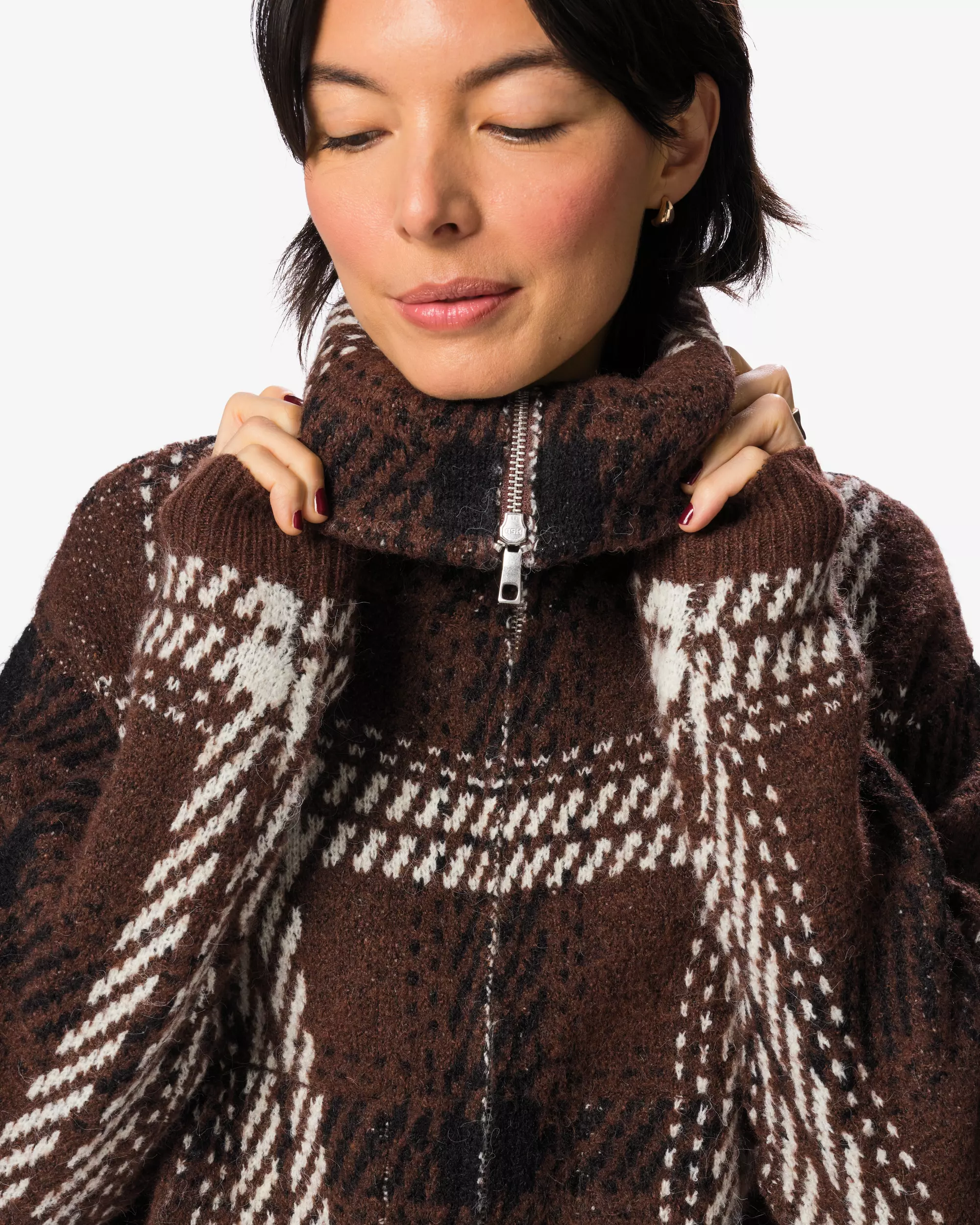 cardigan femme carreaux