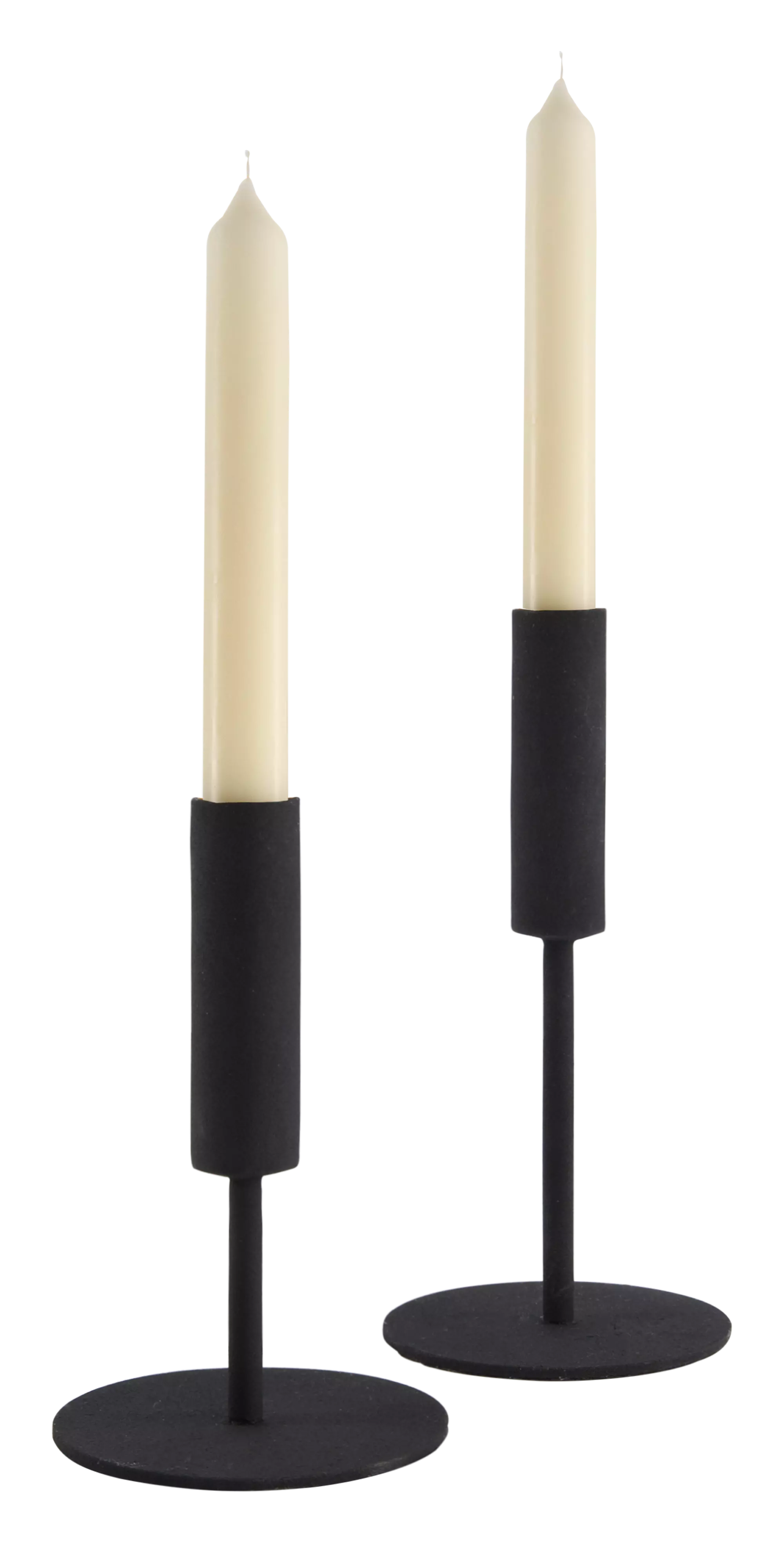 8 bougies longues Ø2x17 ivoire