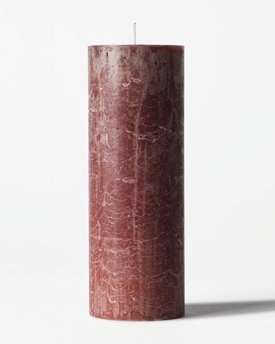 bougie rustique &Oslash;7x19cm marron fonc&eacute; marron fonc&eacute; 7 x 19 - 13504074 - HEMA