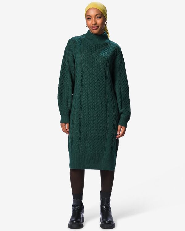 robe femme coupe droite torsad&eacute;e  vert marin vert marin - 36214630SEAGREEN - HEMA