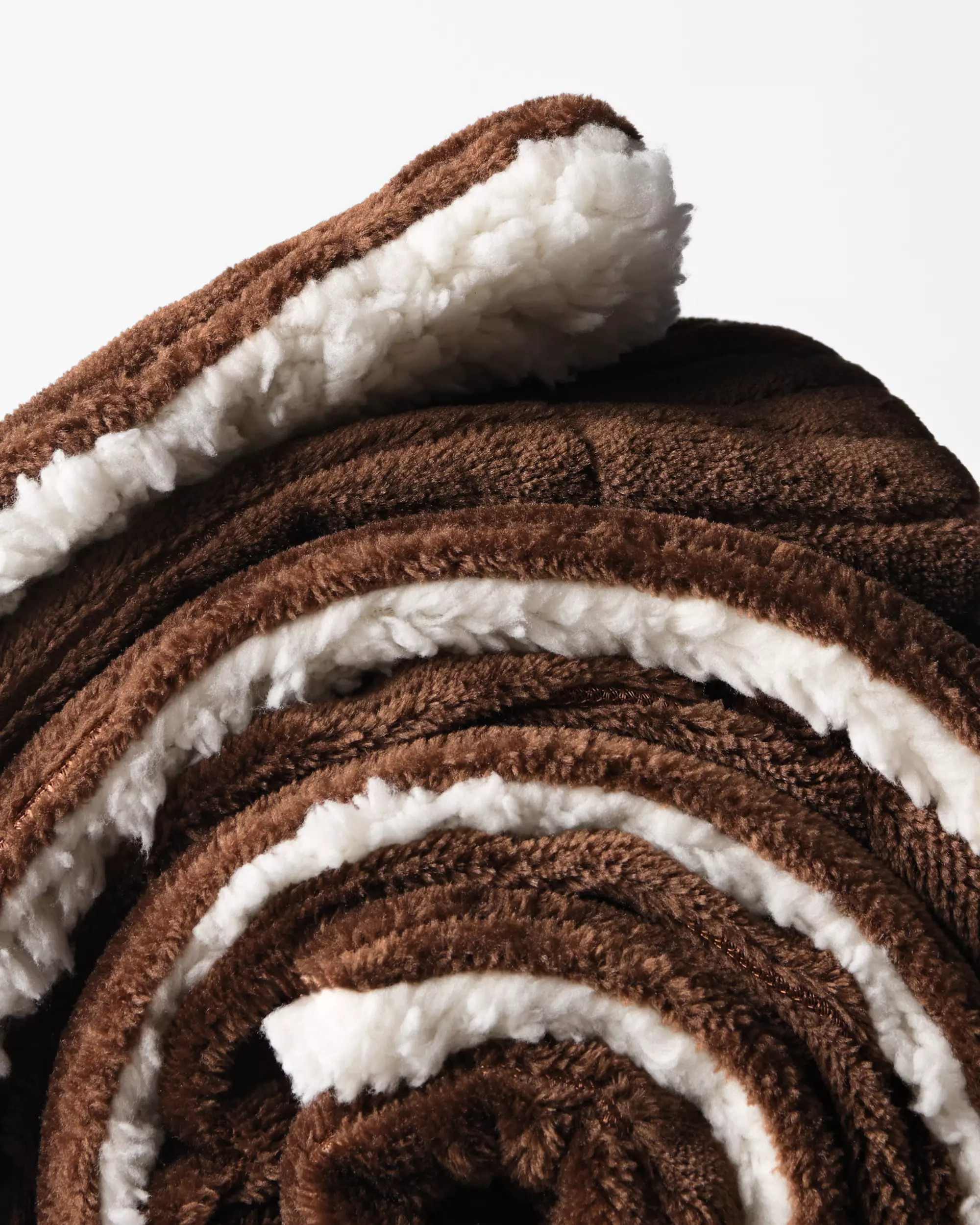 plaid 150x130cm sherpa bruin