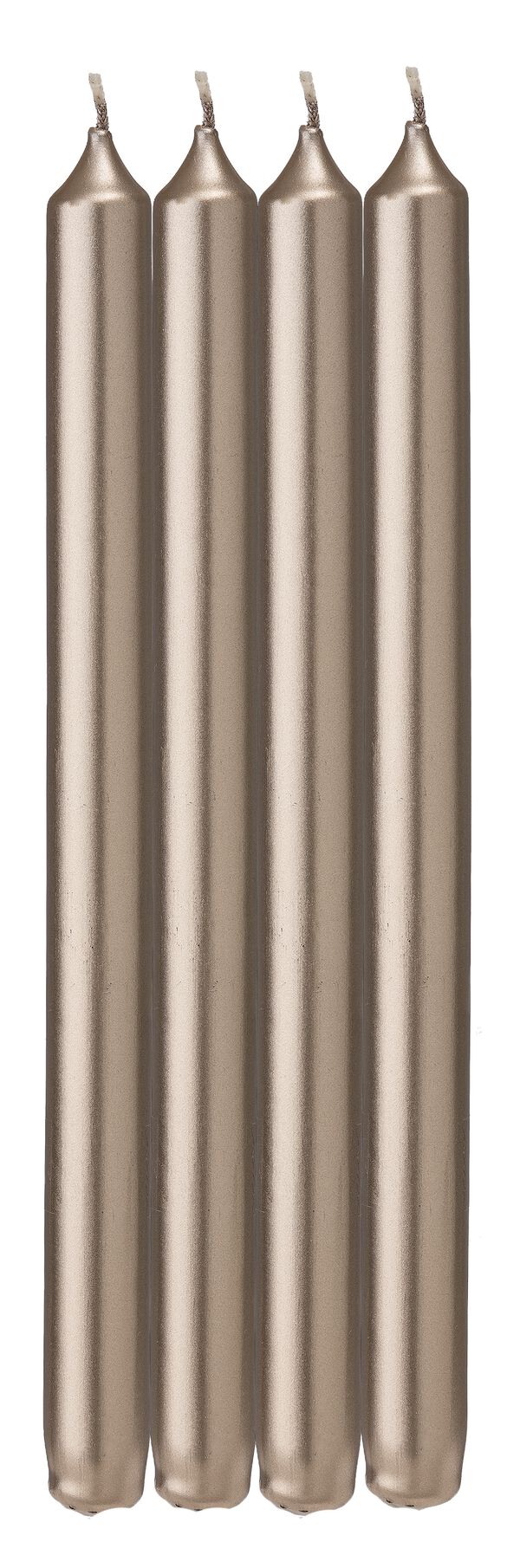 lange huishoudkaarsen &Oslash;2.2x29 champagne - 4 stuks - 13503426 - HEMA