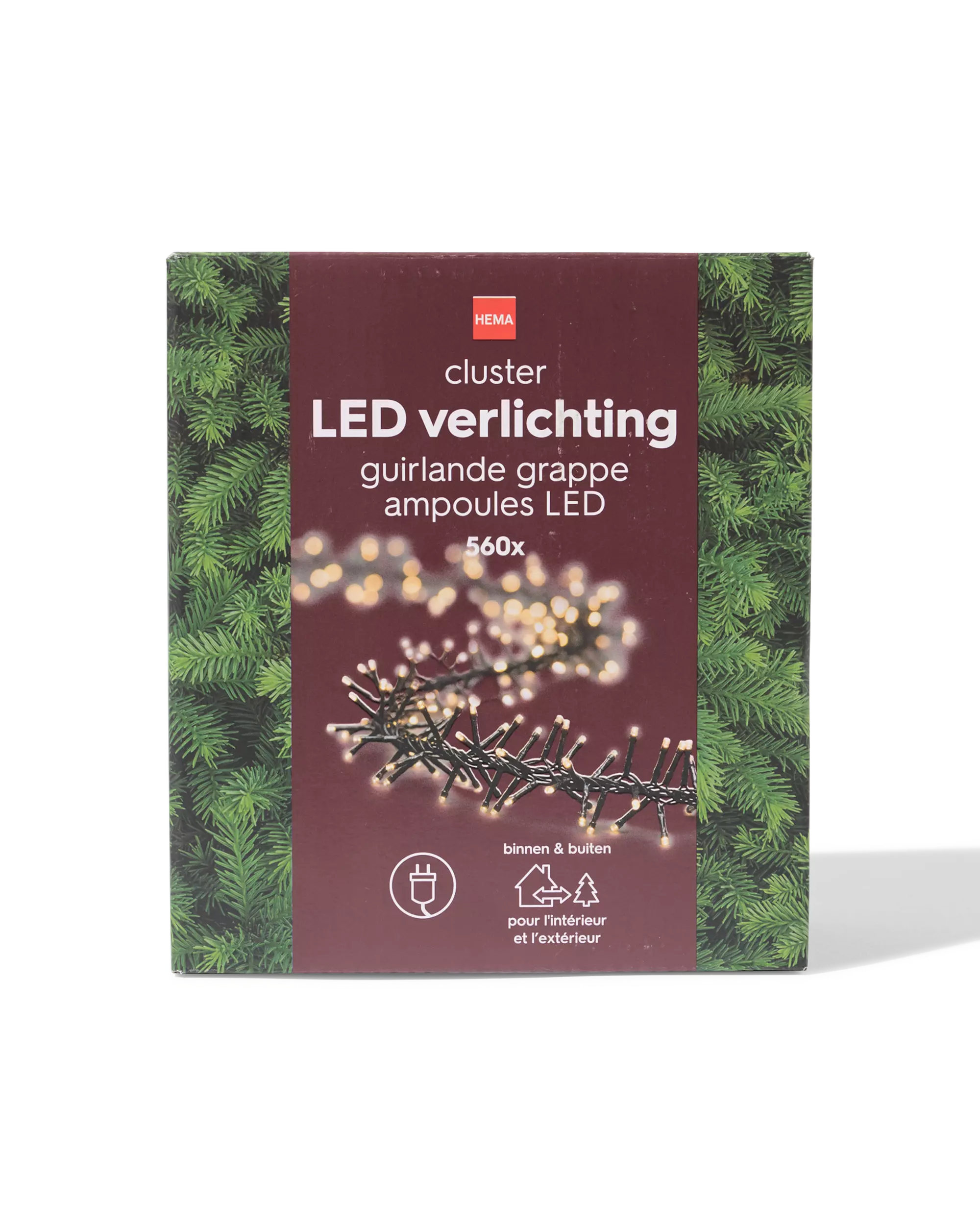 guirlande lumineuse 7,8 m cluster 560 LED pour l'intérieur et l'extérieur