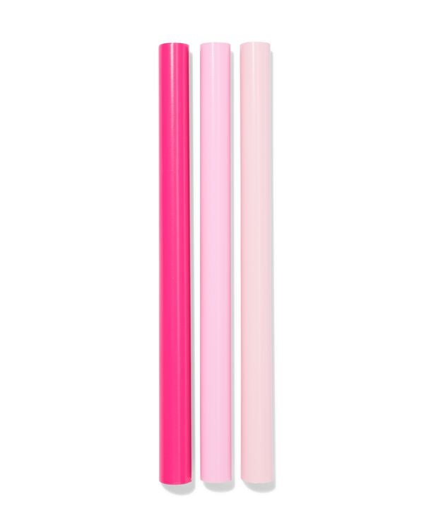 kaftpapier 300x50cm roze - 3 stuks - 14503193 - HEMA
