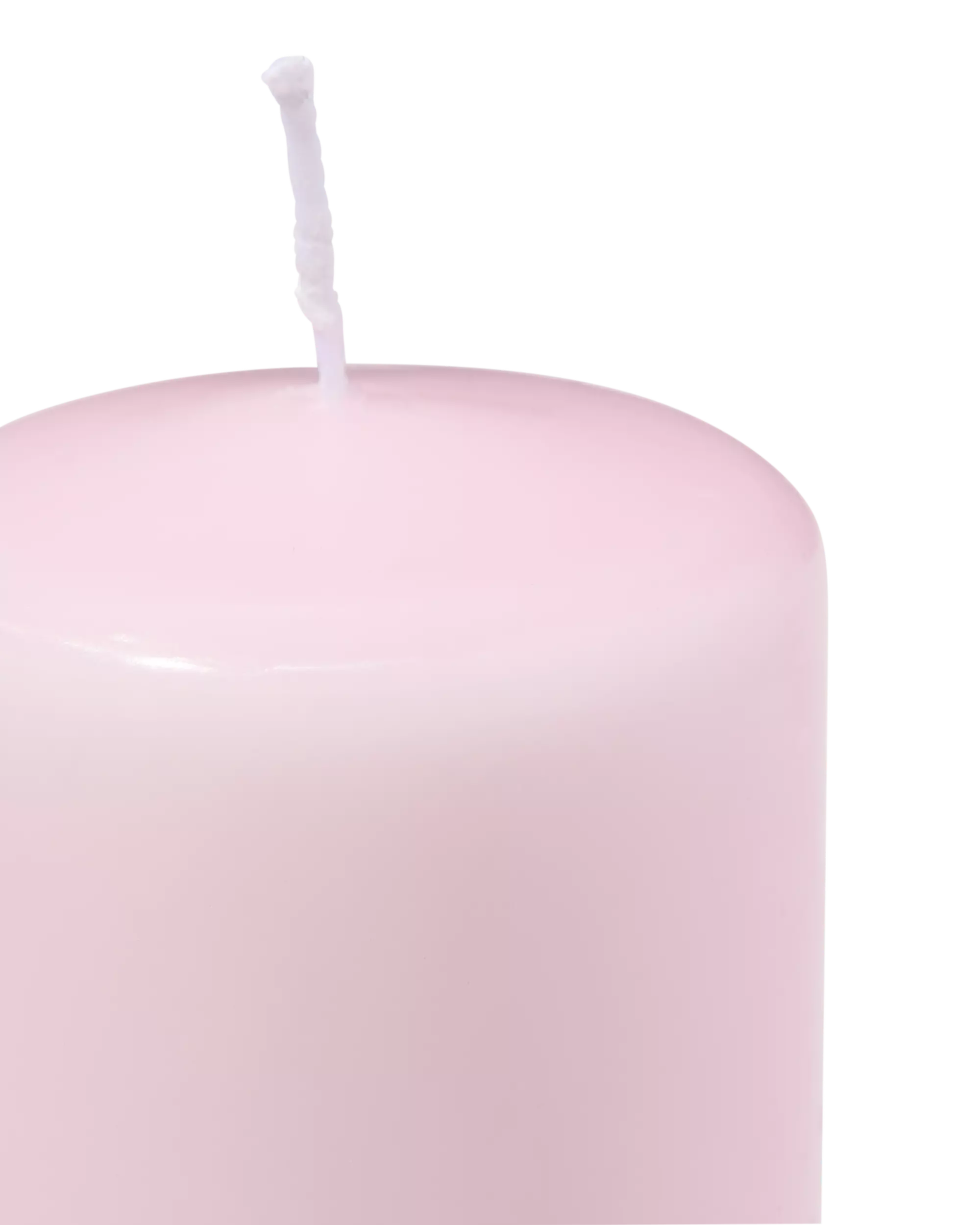 bougie cylindrique ⌀7x20cm rose pâle
