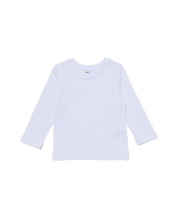 2 t-shirts enfant - coton bio blanc blanc - 30729640WHITE - HEMA