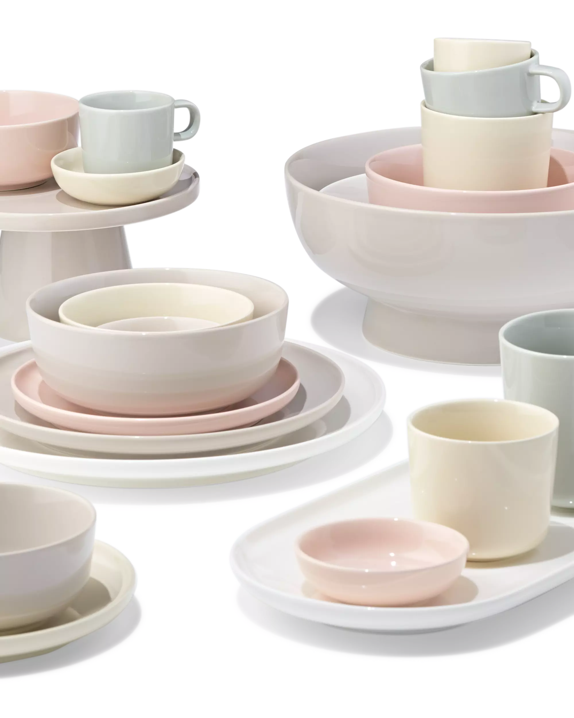 plat de service 16 x 30 x 2cm Knap new bone china blanc