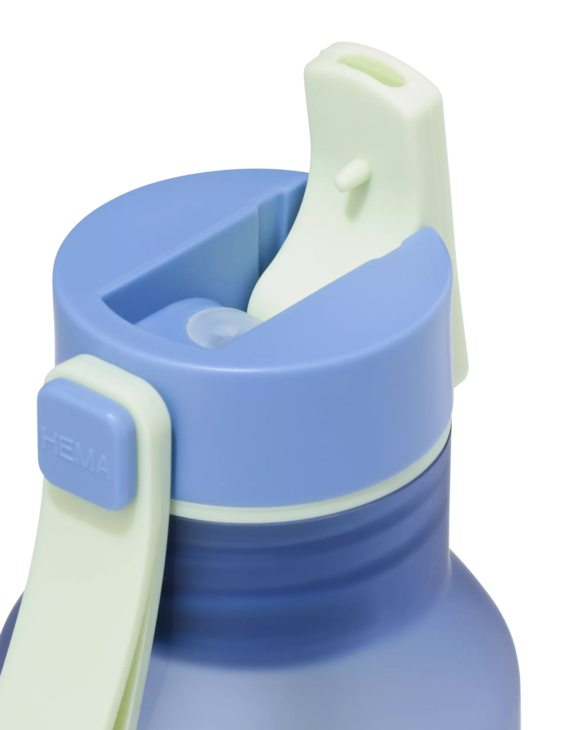 gourde avec paille 600 ml bleue
