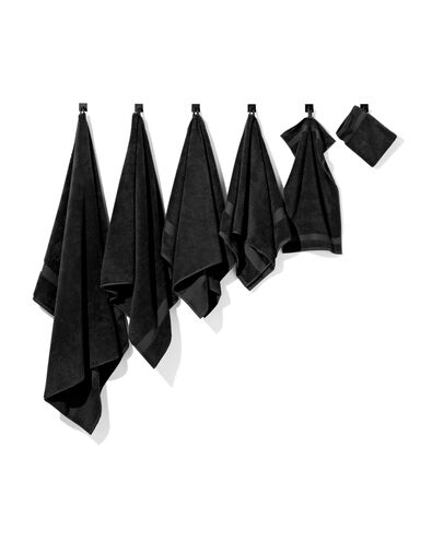 serviette de bain 60x110 qualit&eacute; &eacute;paisse noir noir serviette 60 x 110 - 5210136 - HEMA