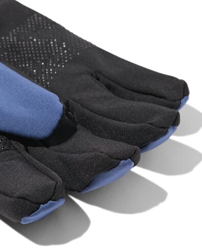gants homme hydrofuge avec bout tactile bleu fonc&eacute; bleu fonc&eacute; - 16500125DARKBLUE - HEMA