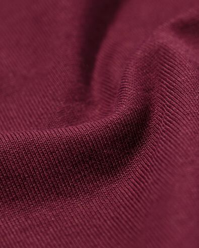 t-shirt Larissa femme coupe classique bordeaux bordeaux - 36306670BURGUNDYRED - HEMA