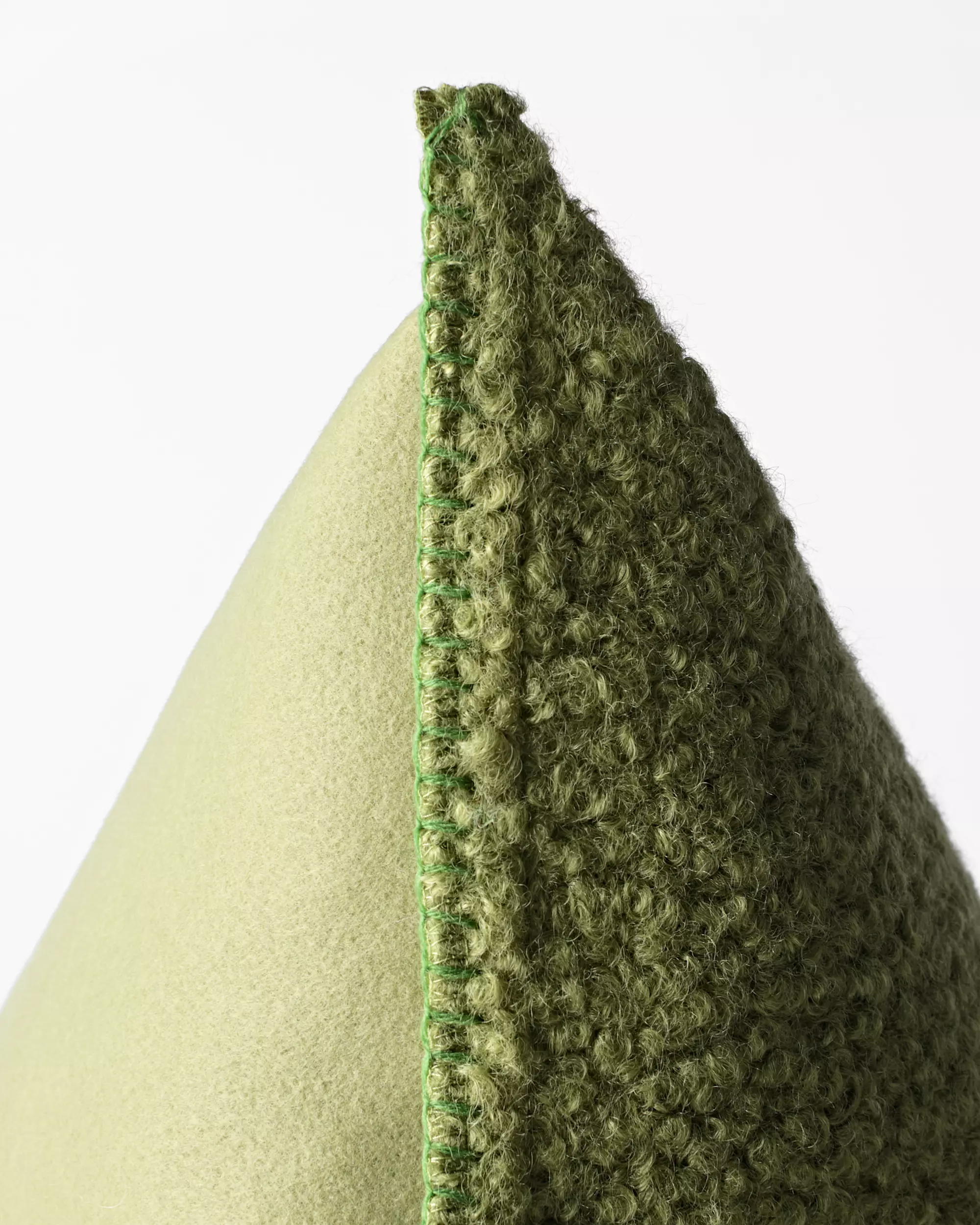 housse de coussin 50 x 50 boucle vert