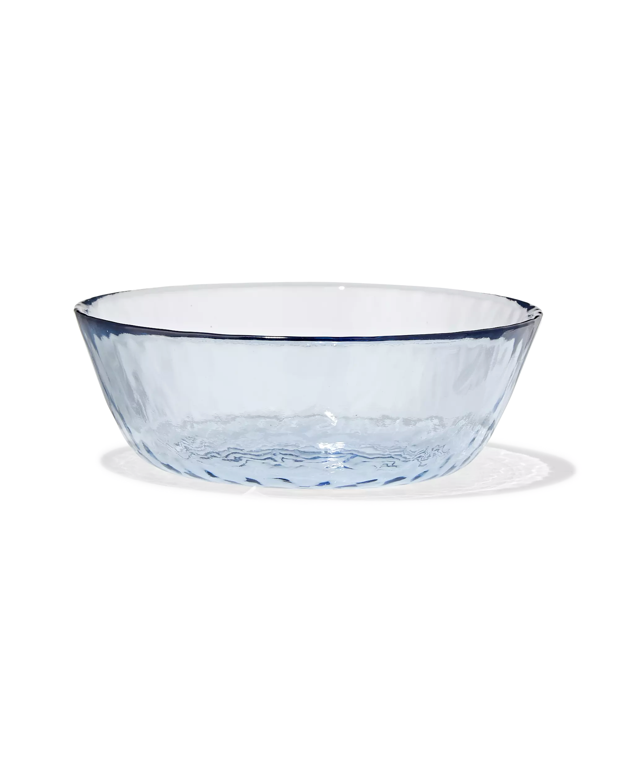 bol ⌀14,5cm verre martelé bleu