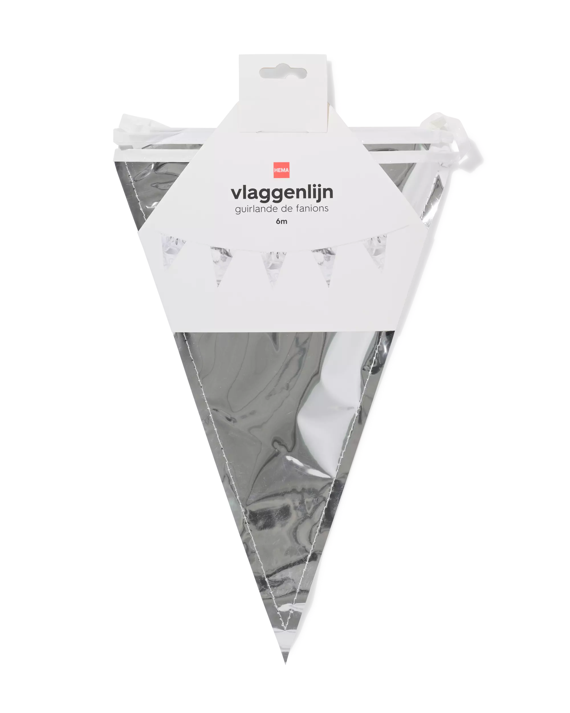 vlaggenlijn 6m zilver