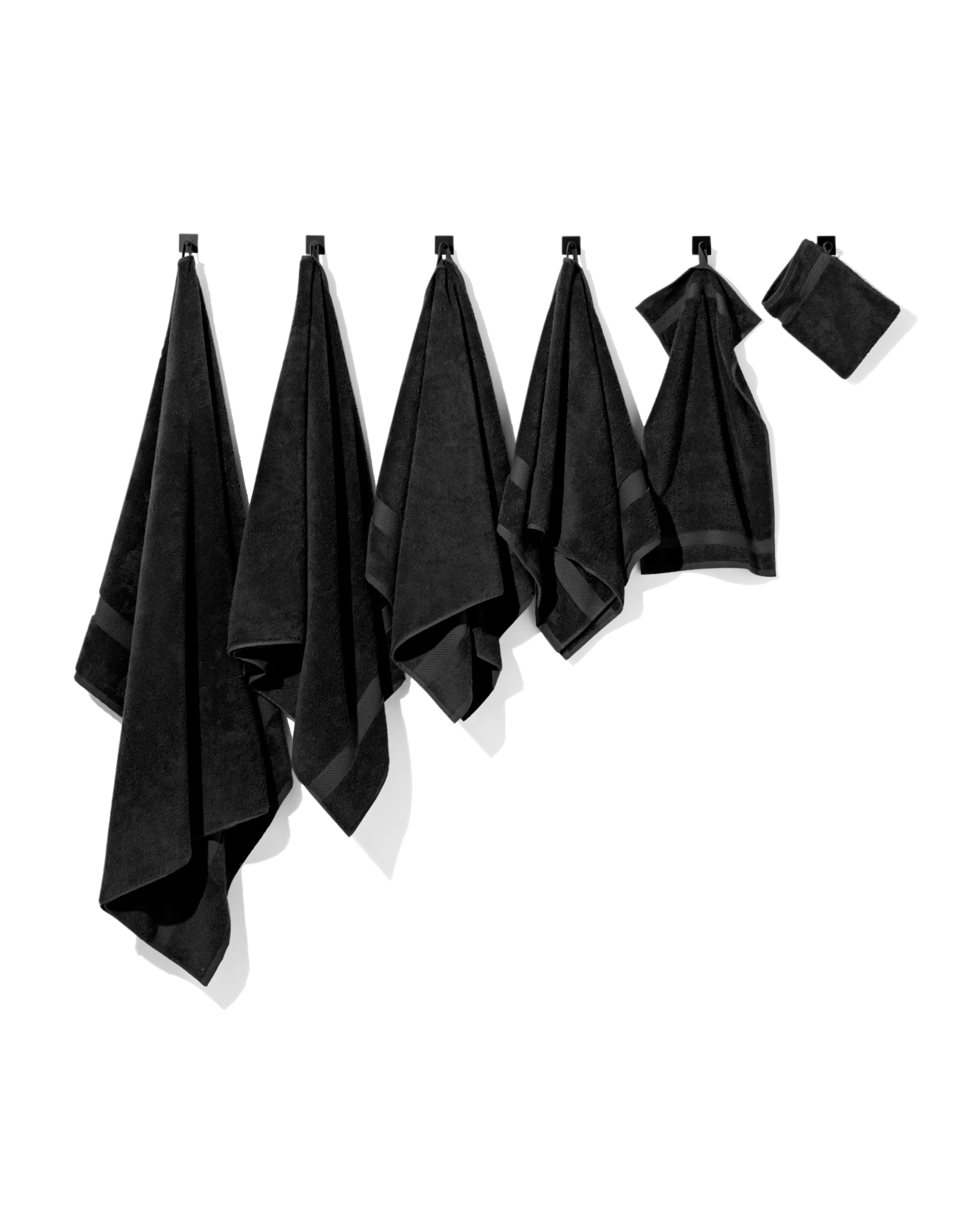 serviette de bain 50x100 qualité épaisse noir