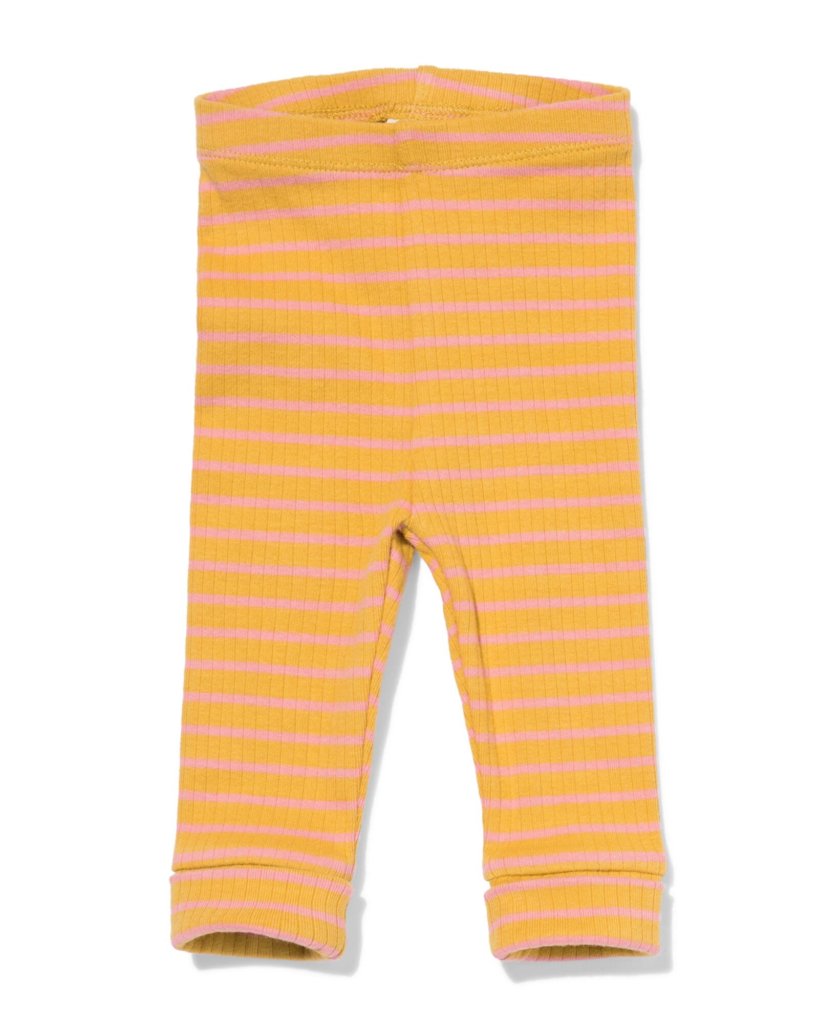 Babyleggings zum Mitwachsen, anliegend, gerippt, Streifen olivgr&uuml;n olivgr&uuml;n - 33459120OLIVE - HEMA