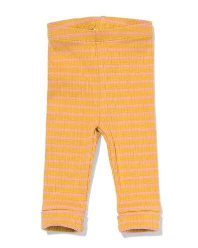 Babyleggings zum Mitwachsen, anliegend, gerippt, Streifen olivgr&uuml;n olivgr&uuml;n - 33459120OLIVE - HEMA