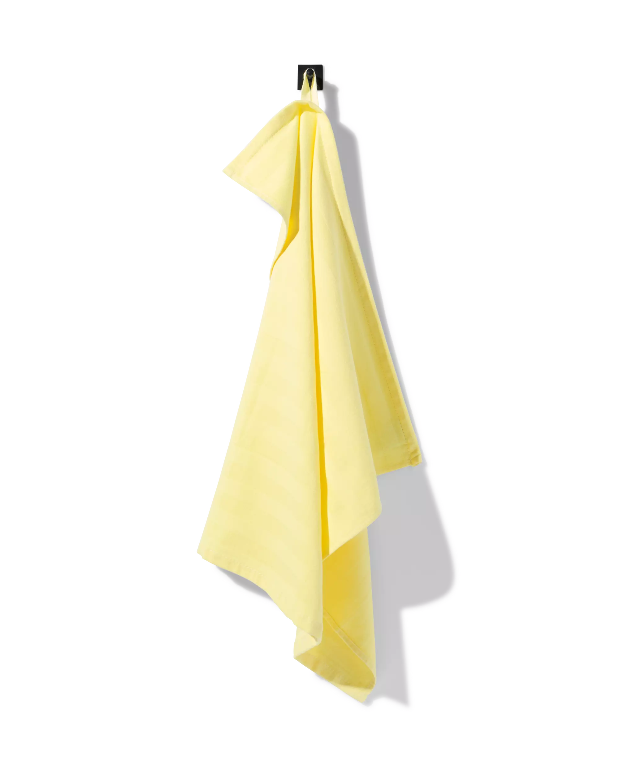 torchon 65 x 65 cm coton jaune