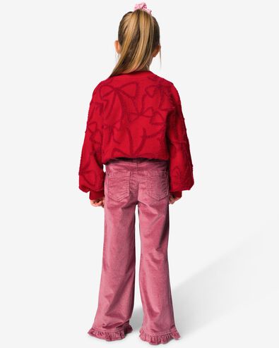 kinderbroek wide fit corduroy oudroze oudroze - 30895117OLDPINK - HEMA