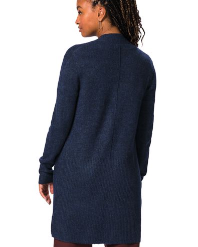 damesvest Lana acryl donkerblauw donkerblauw - 36307150DARKBLUE - HEMA
