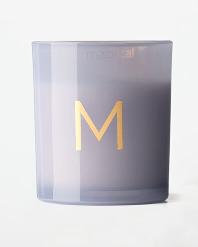 bougie en verre &Oslash;8x9cm lettre M M bougie en verre - 61102672 - HEMA