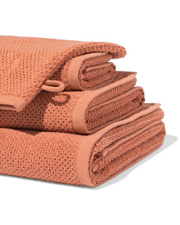 Handtuch, recycelt, Baumwolle terrakotta terrakotta - 5200246TERRA - HEMA
