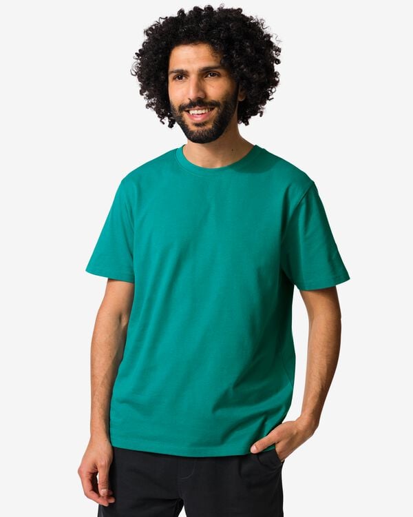 Herren-T-Shirt Regular hellgr&uuml;n hellgr&uuml;n - 2190410LIGHTGREEN - HEMA