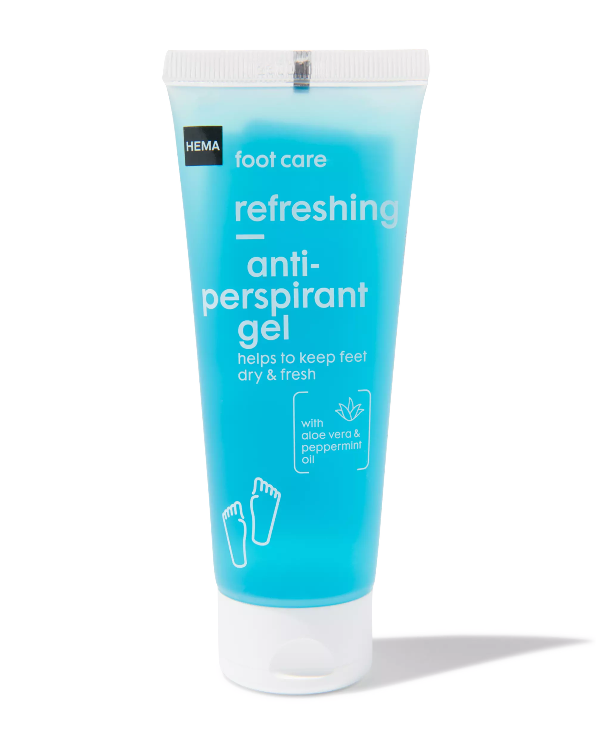 verfrissende anti-transpirant gel voor voeten 75ml