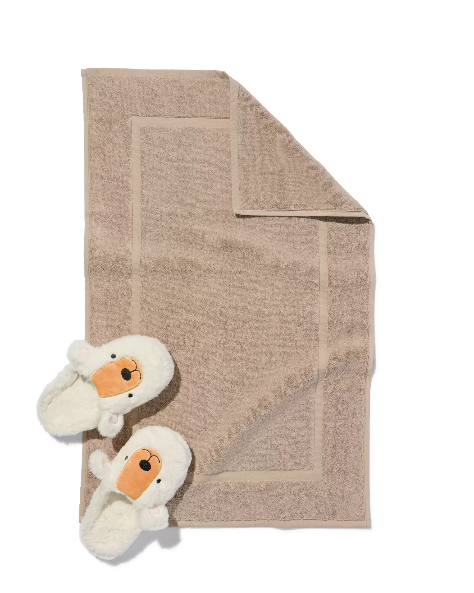 badmat 50x85 zware kwaliteit taupe