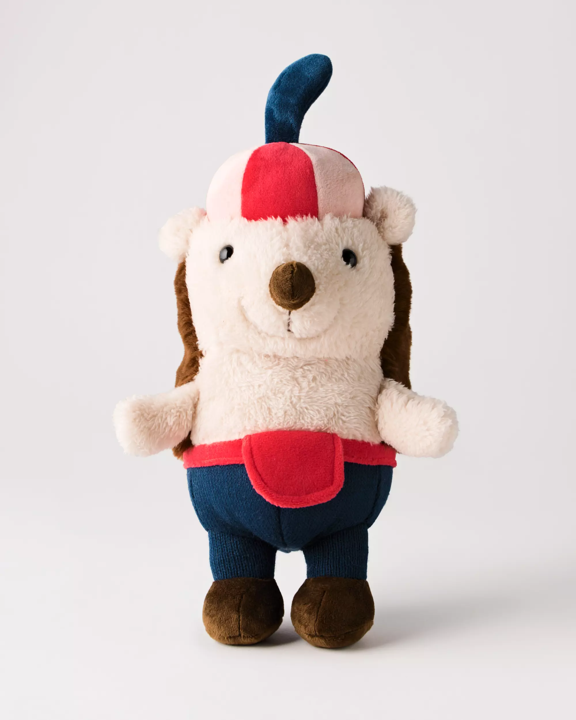 peluche 19 x 34 cm père fouettard hérisson