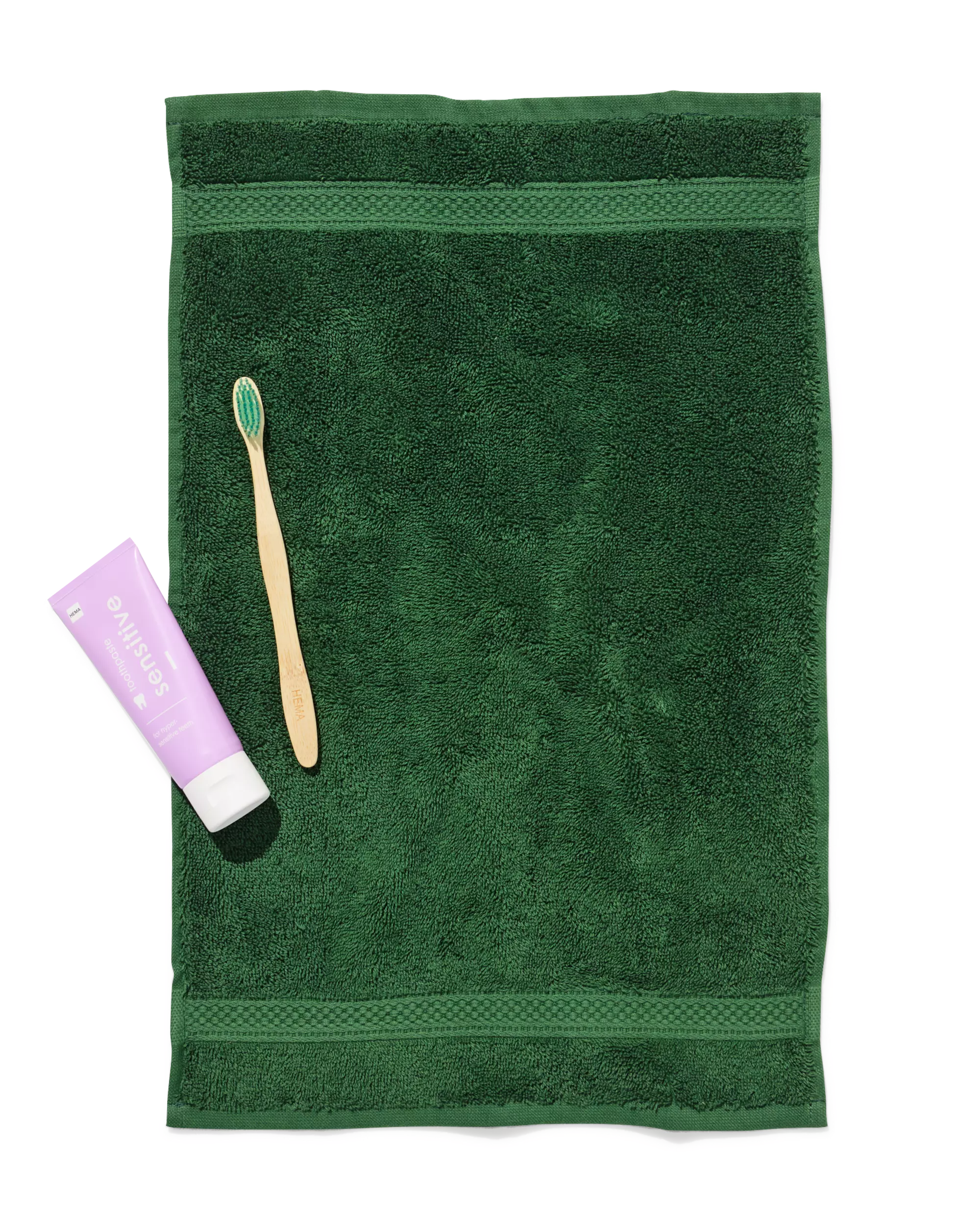 gastendoek 33x50cm zware kwaliteit bosgroen
