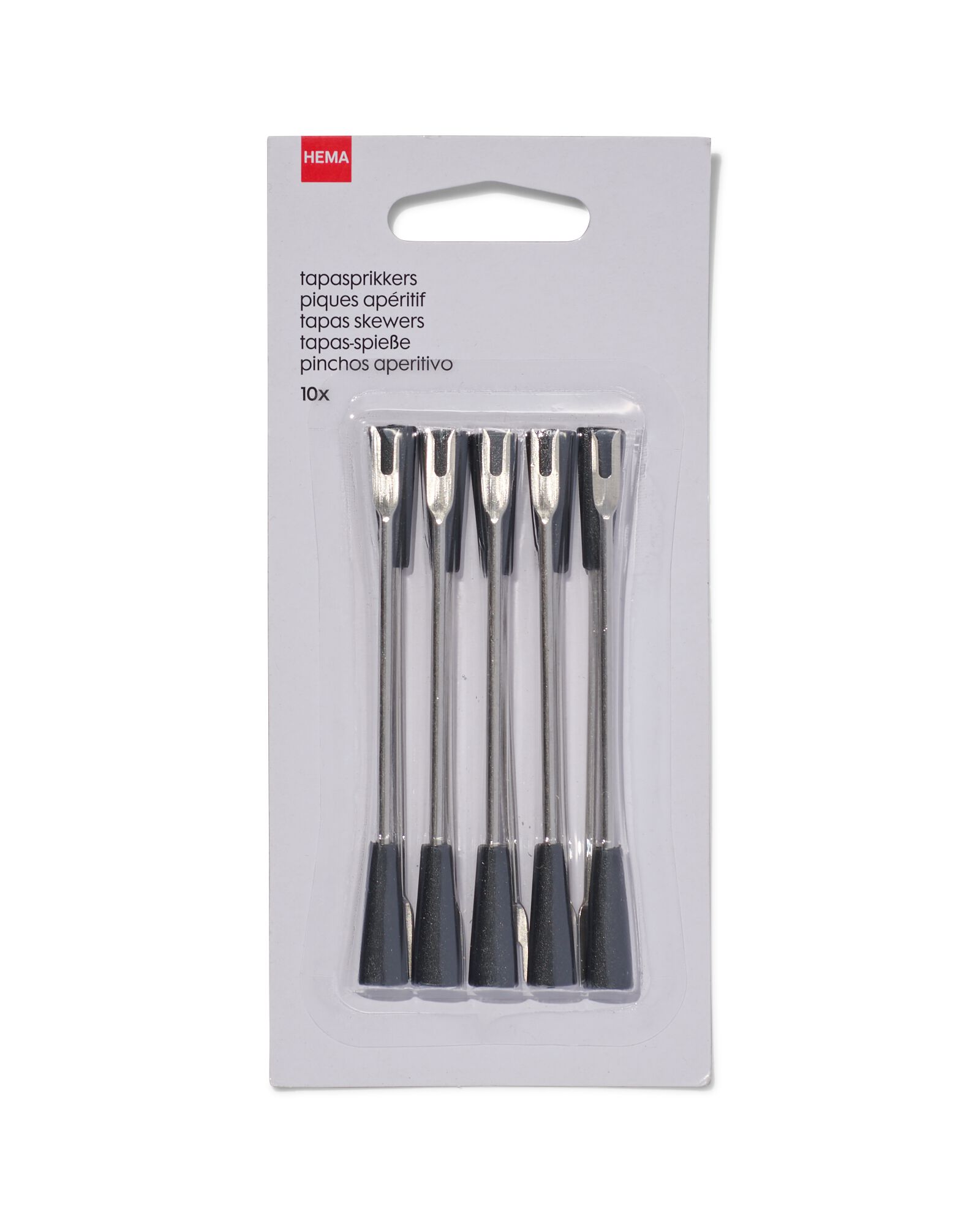 tapasprikkers rvs - 10 stuks - 80890014 - HEMA