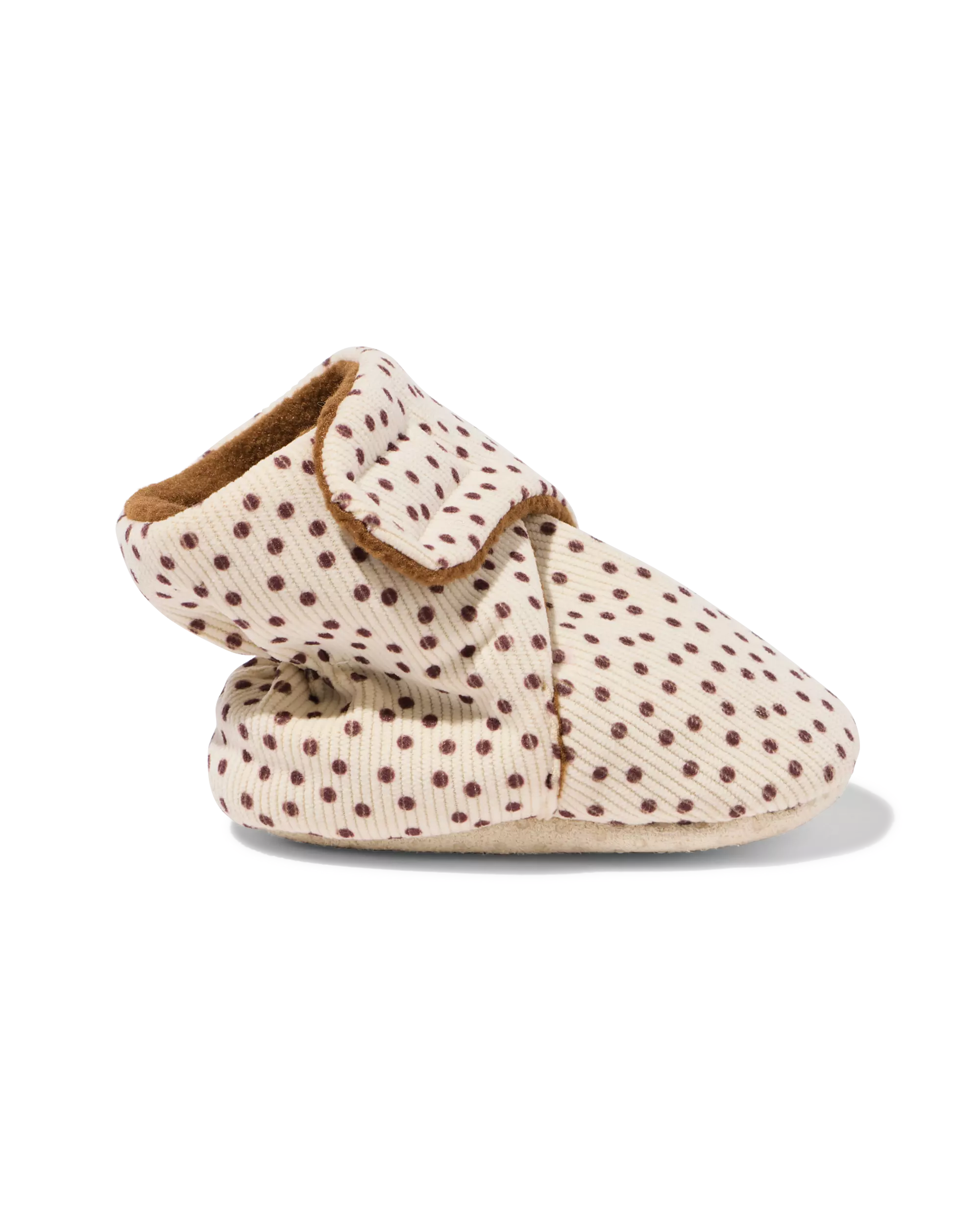Babyschuhe mit Rippenmuster und Tupfen