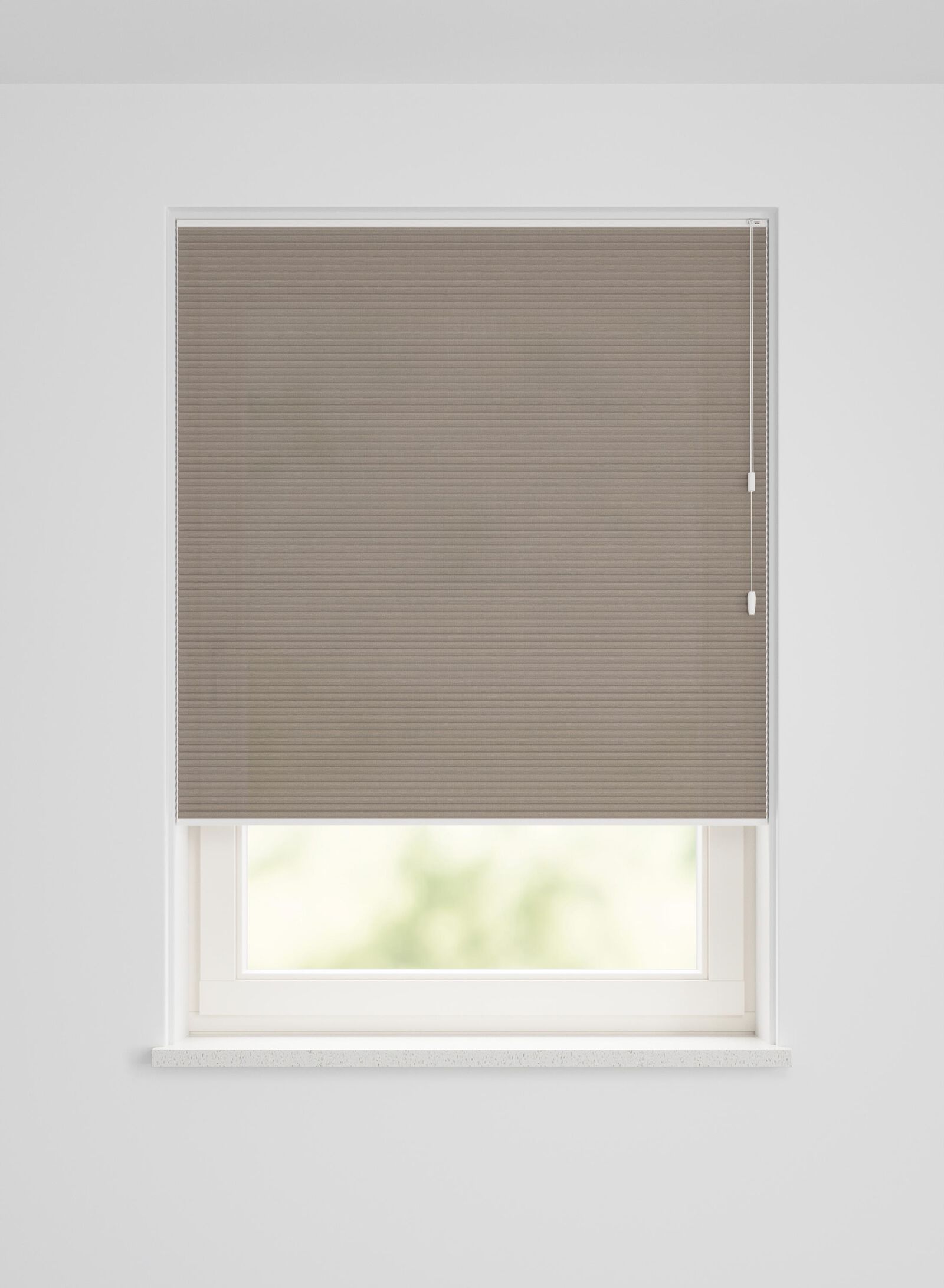 HEMA Plisse Dubbel Lichtdoorlatend Linnenlook Bruin (bruin), foto 2
