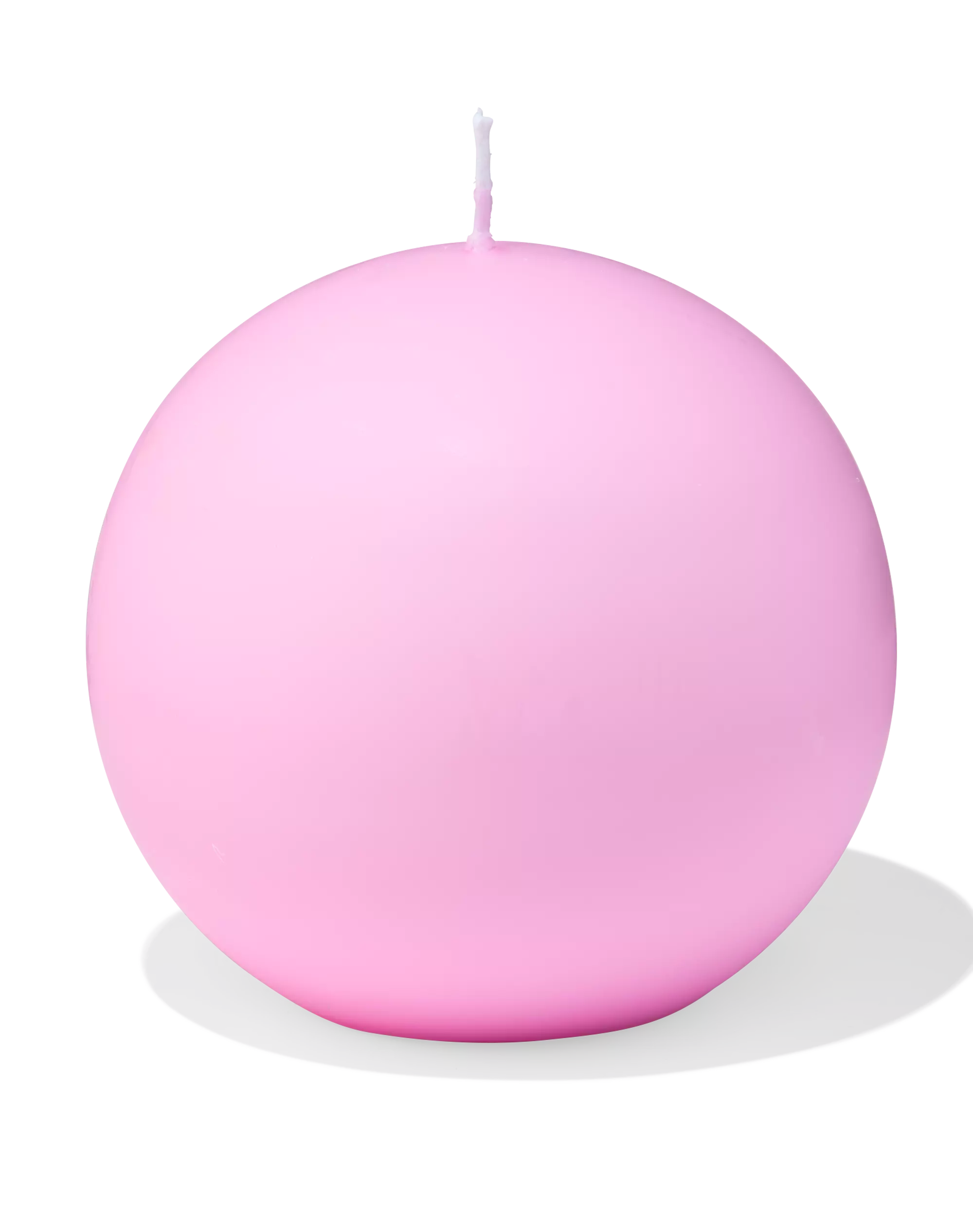 bougie globe Ø14,5cm tompouce rose