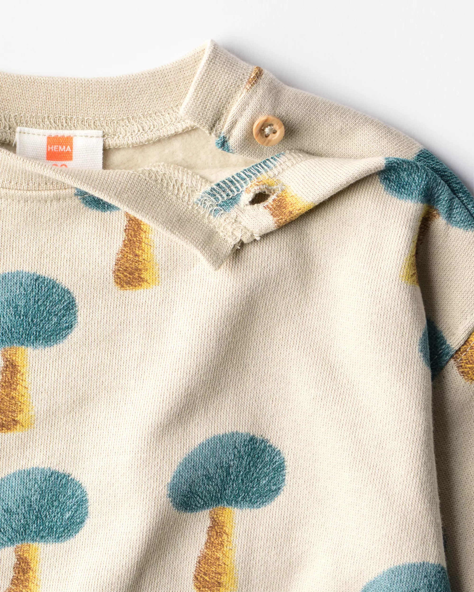 Baby-Bekleidungsset aus Sweatstoff, Pilze
