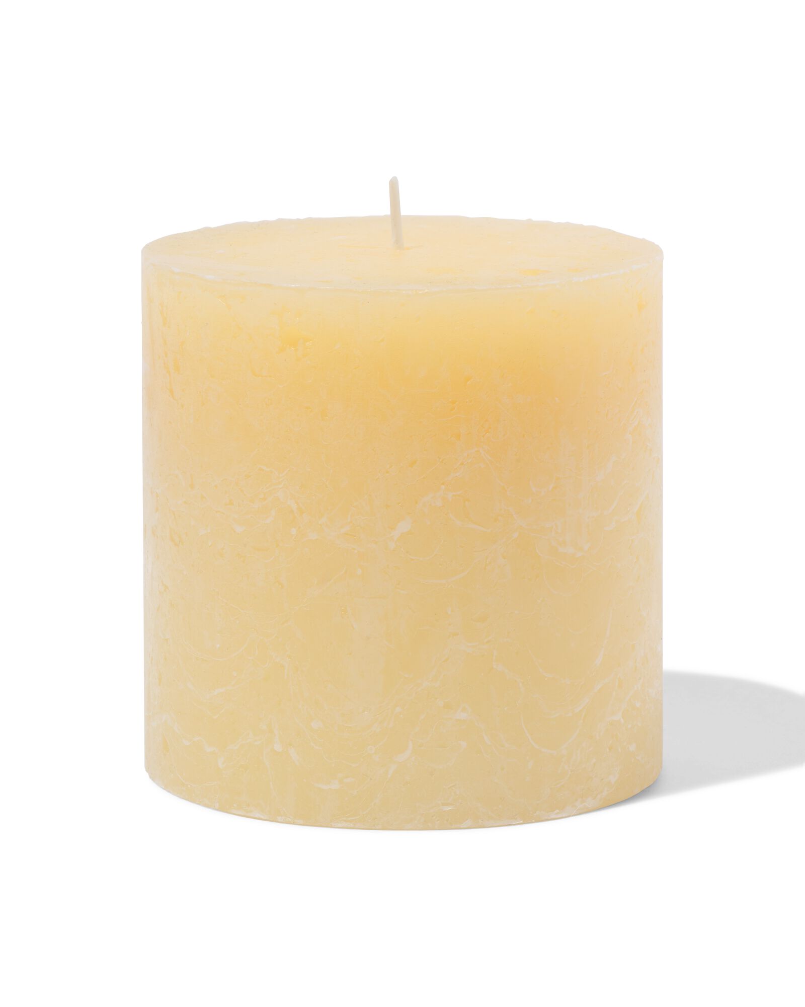 bougie rustique &Oslash;10x10cm jaune clair jaune p&acirc;le 10 x 10 - 13504233 - HEMA