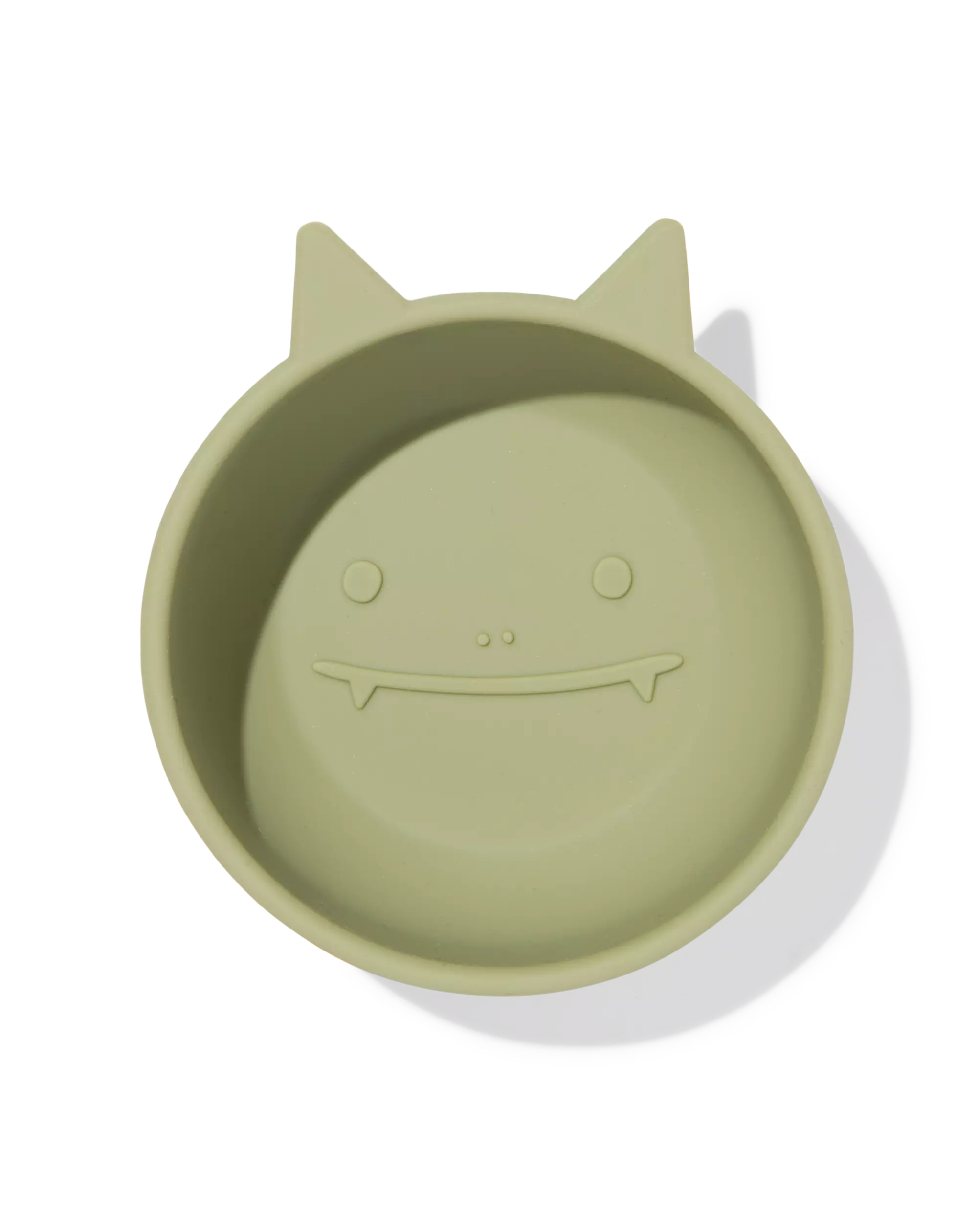 bakje Ø10cm monster siliconen groen