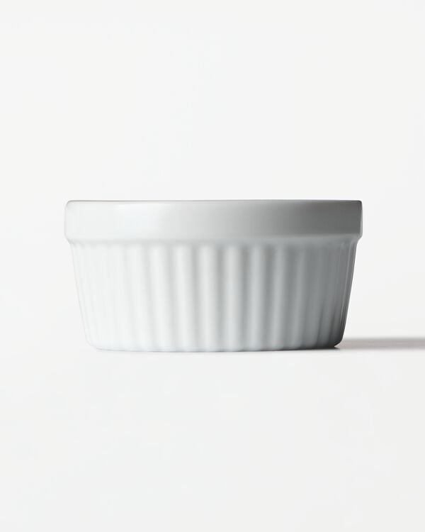 Pastetenform, ⌀ 9 &times; 4,5 cm, Billiet, Porzellan, Wei&szlig; - 80140026 - HEMA